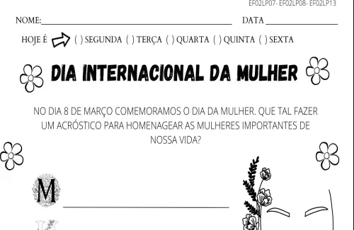 2º ano dia das mulheres